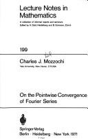 Front cover of On the pointwise convergence of Fourier series by Charles J. Mozzochi