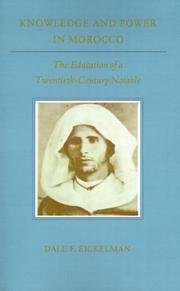 Front cover of Knowledge and power in Morocco by Dale F. Eickelman