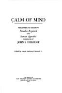 Front cover of Calm of mind by John Siemon Diekhoff