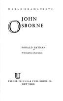 Cover of John Osborne by Ronald Hayman