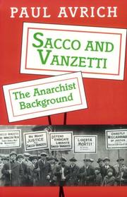 Front cover of Sacco and Vanzetti by Paul Avrich