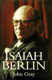 Cover of Isaiah Berlin by John Gray