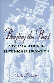 Front cover of Buying the best by Charles T. Clotfelter