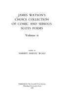 Front cover of James Watson's Choice collection of comic and serious Scots poems by Harriet Harvey Wood