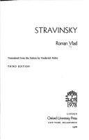 Cover of Strawinsky by Roman Vlad