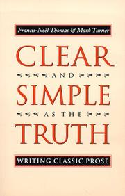 Front cover of Clear and simple as the truth by Francis-Noël Thomas