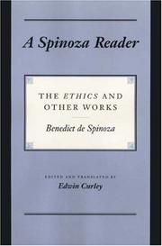 Cover of A Spinoza reader by Benedictus de Spinoza