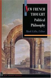Cover of New French thought by Mark Lilla