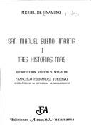 Front cover of San Manuel Bueno, mártir by Miguel de Unamuno