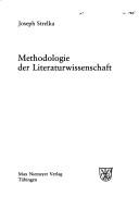 Cover of Methodologie der Literaturwissenschaft by Joseph Strelka