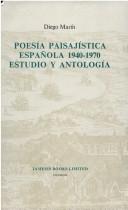 Front cover of Poesía paisajística española, 1940-1970 by Diego Marín