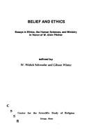 Cover of Belief and ethics by W. Widick Schroeder