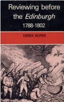 Cover of Reviewing before the Edinburgh, 1788-1802 by Derek Roper