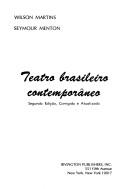 Front cover of Teatro brasileiro contemporâneo by Wilson Martins