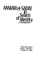 Front cover of In search of identity by Anwar Sadat