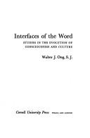 Cover of Interfaces of the Word by Walter J. Ong