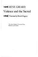 Front cover of Violence et le sacré by René Girard