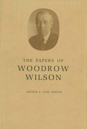 Front cover of The papers of Woodrow Wilson by Woodrow Wilson