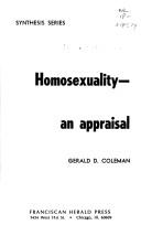 Cover of Homosexuality by Gerald D. Coleman