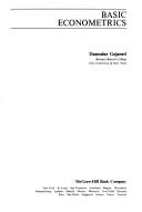 Cover of Basic econometrics by Damodar N. Gujarati
