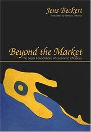 Cover of Beyond the Market by Jens Beckert