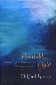 Cover of Available Light by Clifford Geertz