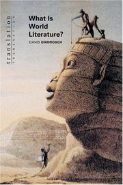 Front cover of What is world literature? by David Damrosch