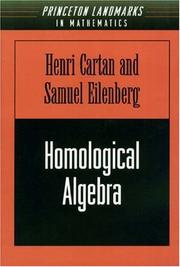 Front cover of Homological Algebra by Henri Paul Cartan