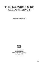 Front cover of The economics of accountancy by John Bennet Canning