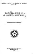 Front cover of Eighth Texas Symposium on Relativistic Astrophysics by Texas Symposium on Relativistic Astrophysics Boston 1976.