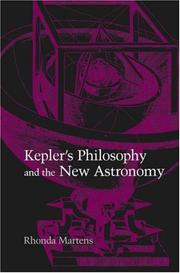 Front cover of Kepler's Philosophy and the New Astronomy by Rhonda Martens