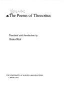 Front cover of The poems of Theocritus by Theocritus