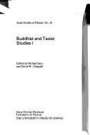 Front cover of Buddhist and Taoist studies by Michael R. Saso