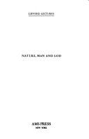 Cover of Nature, man and God by William Temple