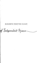 Cover of A woman of independent means by Elizabeth Forsythe Hailey