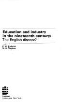 Front cover of Education and industry in the nineteenth century by Gordon Wynne Roderick