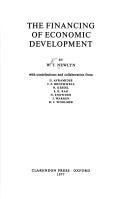 Front cover of The financing of economic development by Walter Tessier Newlyn
