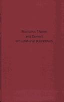 Front cover of Economic theory and correct occupational distribution by Harold F. Clark