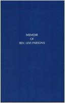 Front cover of Memoir of Rev. Levi Parsons by Daniel Oliver Morton