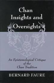 Front cover of Chan insights and oversights by Bernard Faure