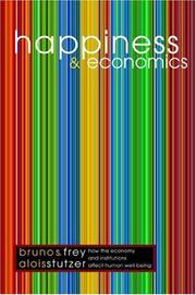 Front cover of Happiness and economics by Bruno S. Frey