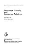 Cover of Language, ethnicity, and intergroup relations by Howard Giles