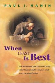 Cover of When Least Is Best by Paul J. Nahin
