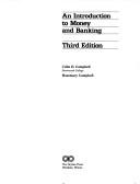 Cover of An introduction to money and banking by Colin Dearborn Campbell