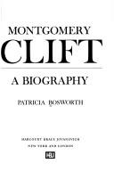 Cover of Montgomery Clift by Patricia Bosworth