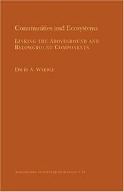 Cover of Communities and Ecosystems by David A. Wardle