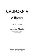 Cover of California by Andrew F. Rolle