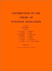 Front cover of Contributions to the Theory of Nonlinear Oscillations (AM-45), Volume V by Lamberto Cesari