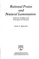 Front cover of Rational praise and natural lamentation by James L. Battersby