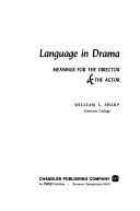 Cover of Language in drama by Sharp, William L.